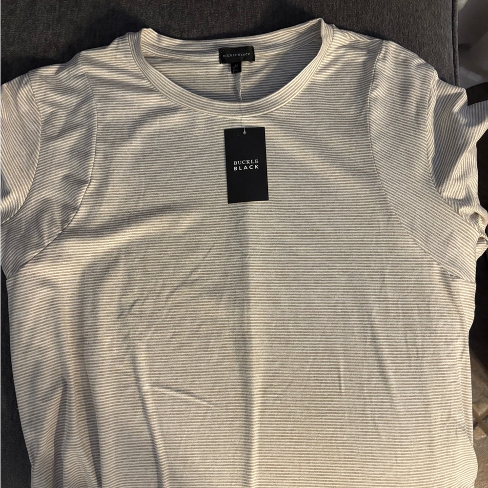 Men's Gray Striped Shirt